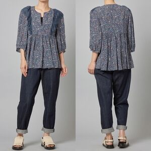 See By Chloe Confetti Lace-trimmed Satin Blouse